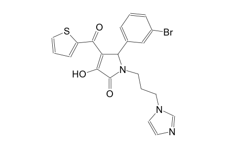 5-(3-bromophenyl)-3-hydroxy-1-[3-(1H-imidazol-1-yl)propyl]-4-(2-thienylcarbonyl)-1,5-dihydro-2H-pyrrol-2-one