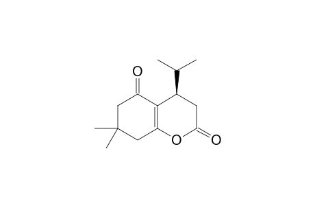 7,7-DIMETHYL-4-ISOPROPYL-3,4,5,6,7,8-HEXAHYDROBENZOPYRANE-2(H),5-DIONE