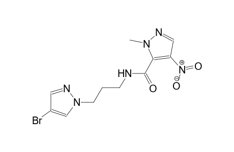 N-[3-(4-bromo-1H-pyrazol-1-yl)propyl]-1-methyl-4-nitro-1H-pyrazole-5-carboxamide