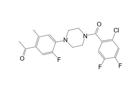 ethanone, 1-[4-[4-(2-chloro-4,5-difluorobenzoyl)-1-piperazinyl]-5-fluoro-2-methylphenyl]-