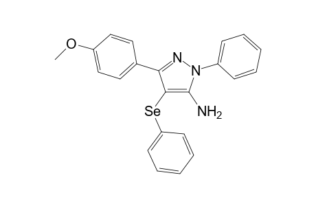 3-(4-methoxyphenyl)-1-phenyl-4-(phenylselanyl)-1H-pyrazol-5-amine