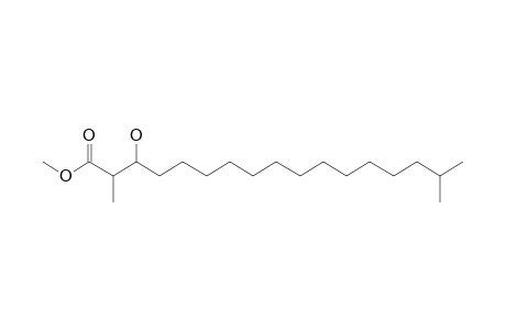 3-hydroxy-2,16-dimethyl-heptadecanoic acid methyl ester