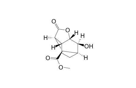 3,6-Methanobenzofuran-8-carboxylic acid, octahydro-7-hydroxy-2-oxo-, methyl ester, (3.alpha.,3a.beta.,6.alpha.,7.alpha.,7a.beta.,8R*)-(.+-.)-