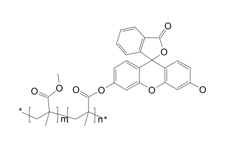 Poly[(methyl methacrylate)-co-(fluorescein O-methacrylate)]