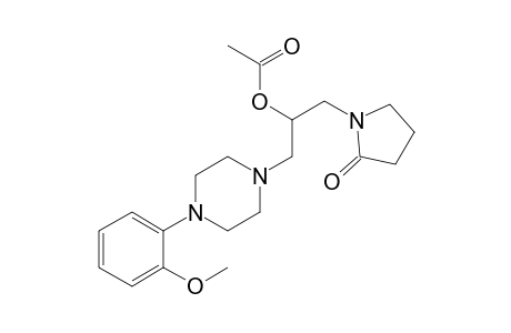 1 -[2 -Acetoxy-3 -[4 -(2 -methoxyphenyl)piperazin-1 -yl]propyl]pyrrolidin-2 -one hydrochloride
