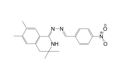 4-nitrobenzaldehyde ((1Z)-3,3,6,7-tetramethyl-3,4-dihydro-1(2H)-isoquinolinylidene)hydrazone