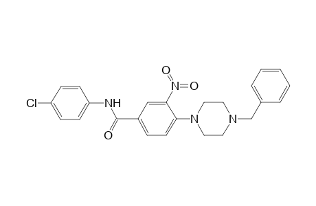 4-(4-benzylpiperazin-1-yl)-N-(4-chlorophenyl)-3-nitro-benzamide