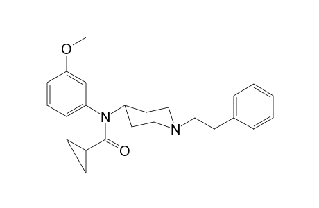 N-(3-Methoxyphenyl)-N-[1-(2-phenylethyl)piperidin-4-yl]cyclopropanecarboxamide