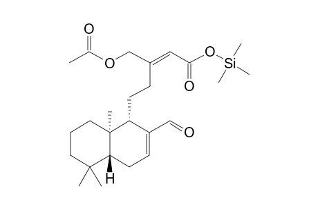 (E)-5-[(1S,4ar,8ar)-2-Formyl-5,5,8A-trimethyl-1,4,4A,6,7,8-hexahydronaphthalen-1-yl]-3-(acetyloxymethyl)pent-2-enoic acid, tms ester