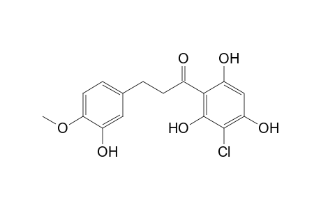 1-(2,4,6-Trihydroxy-5-chlorophenyl)-3-(3-hydroxy-4-methoxyphenyl)propanone