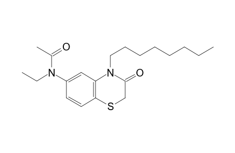 6-Acetylethylamino-4-octyl-2H-1,4-benzothiazin-3-one