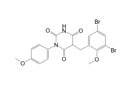 5-(3,5-dibromo-2-methoxybenzyl)-1-(4-methoxyphenyl)-2,4,6(1H,3H,5H)-pyrimidinetrione