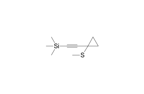 Trimethyl-[2-(1-methylsulfanylcyclopropyl)ethynyl]silane