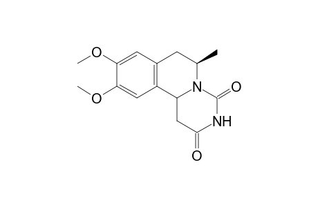 (6R)-9,10-dimethoxy-6-methyl-1,3,4,6,7,11b-hexahydro-2H-pyrimido[6,1-a]isoquinoline-2,4-dione