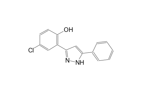 4-chloro-2-(5-phenyl-1H-pyrazol-3-yl)phenol
