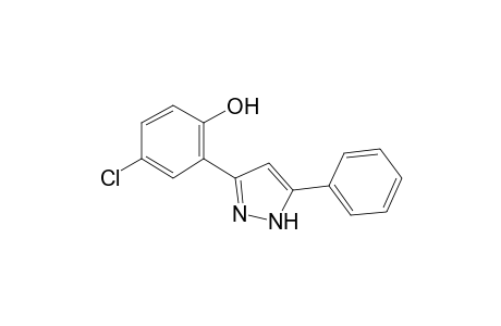 4-chloro-2-(5-phenyl-1H-pyrazol-3-yl)phenol