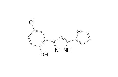 4-chloro-2-[5-(2-thienyl)-1H-pyrazol-3-yl]phenol