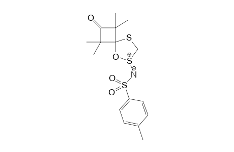 2',2',4'4'-Tetramethylspiro[(1,2,4)-oxadithiolane-5,3'-cyclobutane]-1'-one 2-tosylimide