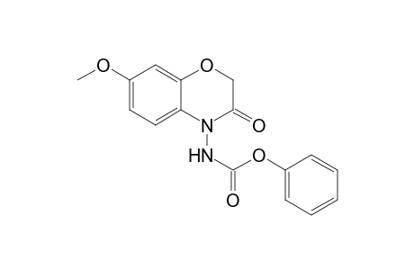 N-(3-keto-7-methoxy-1,4-benzoxazin-4-yl)carbamic acid phenyl ester