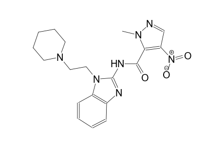 1-methyl-4-nitro-N-{1-[2-(1-piperidinyl)ethyl]-1H-benzimidazol-2-yl}-1H-pyrazole-5-carboxamide