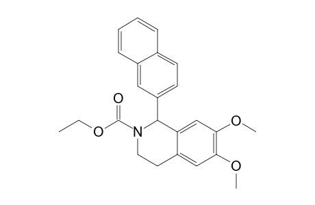 (+/-)-ETHYL-1-[6,7-DIMETHOXY-1-(NAPHTHALEN-2-YL)-3,4-DIHYDROISOQUINOLIN-2(1H)-YL]-CARBOXYLATE