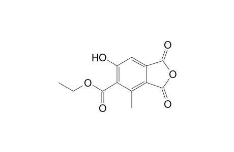 6-Hydroxy-1,3-diketo-4-methyl-phthalan-5-carboxylic acid ethyl ester