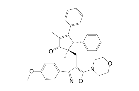 (4S*,5R*)-5-[3-(4-methoxyphenyl)-5-morpholino-4-isoxazolylmethyl]-2,5-dimethyl-3,4-diphenyl-2-cyclopentene-1-one