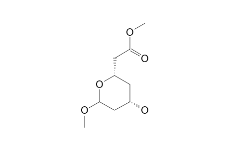 4-HYDROXY-2-METHOXYCARBONYLMETHYLENE-6-METHOXY-TETRAHYDROPYRAN