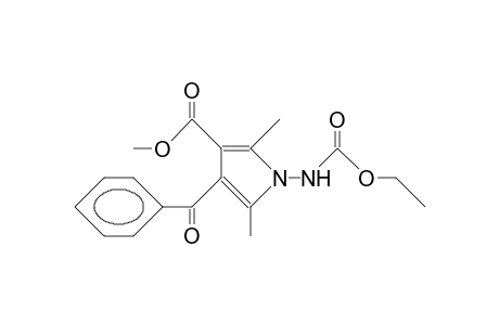 4-Benzoyl-1-ethoxycarbonylamino-3-methoxycarbonyl-2,5-dimethyl-pyrrole