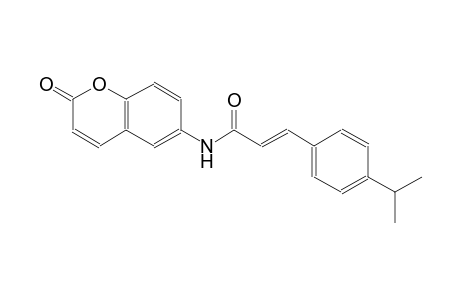 (2E)-3-(4-isopropylphenyl)-N-(2-oxo-2H-chromen-6-yl)-2-propenamide