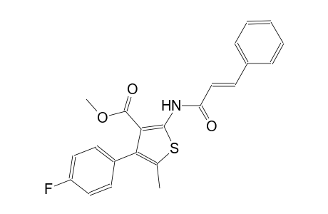methyl 4-(4-fluorophenyl)-5-methyl-2-{[(2E)-3-phenyl-2-propenoyl]amino}-3-thiophenecarboxylate