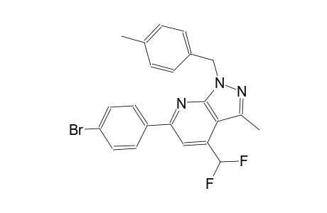 1H-pyrazolo[3,4-b]pyridine, 6-(4-bromophenyl)-4-(difluoromethyl)-3-methyl-1-[(4-methylphenyl)methyl]-