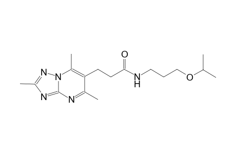 [1,2,4]triazolo[1,5-a]pyrimidine-6-propanamide, 2,5,7-trimethyl-N-[3-(1-methylethoxy)propyl]-
