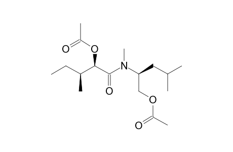 acetic acid [(1R,2S)-1-[[(1S)-1-(acetoxymethyl)-3-methyl-butyl]-methyl-carbamoyl]-2-methyl-butyl] ester