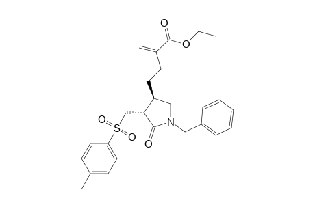 trans-N-Benzyl-4-(3-ethoxycarbonyl-3-buten-1-yl)-3-p-toluenesulfonylmethyl-pyrrolidin-2-one