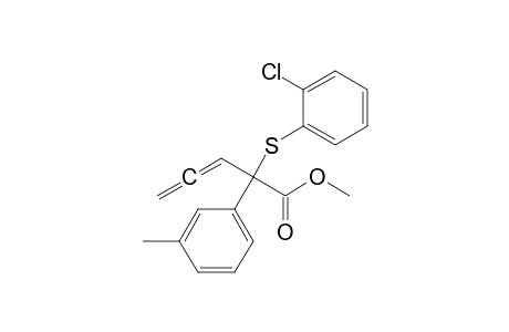 Methyl 2-(m-methyl)phenyl-2-thio(2-chlorophenyl)-3,4-pentadienoate