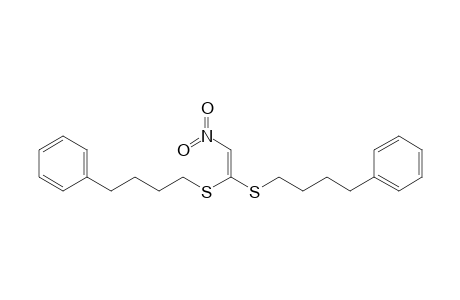 4-[2-nitro-1-(4-phenylbutylsulfanyl)ethenyl]sulfanylbutylbenzene