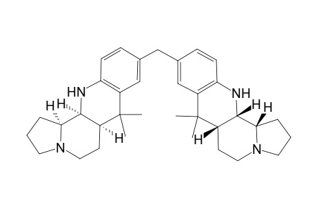 (6aR,12aS,12bS)-9-[[(6aR,12aS,12bS)-7,7-dimethyl-2,3,5,6,6a,12,12a,12b-octahydro-1H-indolizino[8,7-b]quinolin-9-yl]methyl]-7,7-dimethyl-2,3,5,6,6a,12,12a,12b-octahydro-1H-indolizino[8,7-b]quinoline