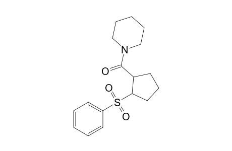 N-[2-(Phenylsulfonyl)cyclopentylcarbonyl]piperidine