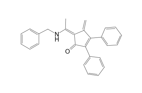(5Z)-4-methylene-2,3-diphenyl-5-[1-[(phenylmethyl)amino]ethylidene]-1-cyclopent-2-enone