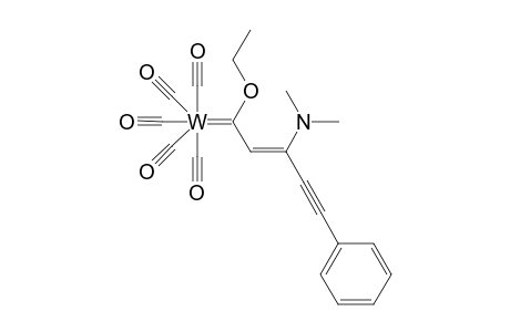 (3E/3Z)-4-Dimethylamino-2-ethoxy-6-phenyl-1-pentacarbonyltungsta-1,3-hexadien-5-yne