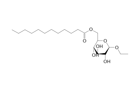 Ethyl 6-O-n-dodecanoyl-.beta.-D-glucopyranoside