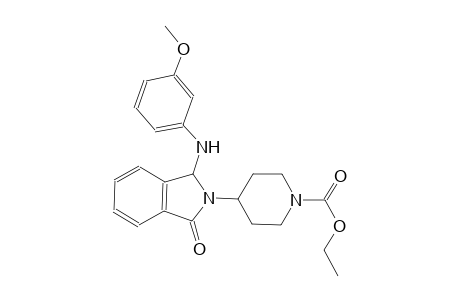 1-piperidinecarboxylic acid, 4-[1,3-dihydro-1-[(3-methoxyphenyl)amino]-3-oxo-2H-isoindol-2-yl]-, ethyl ester