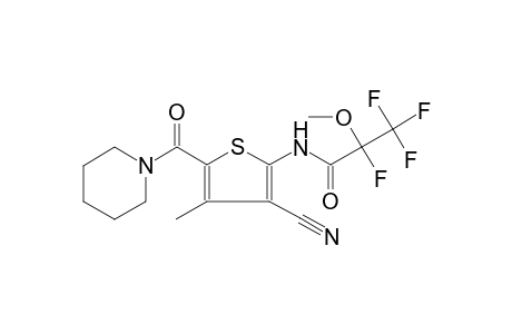 N-[3-Cyano-4-methyl-5-(piperidine-1-carbonyl)-thiophen-2-yl]-2,3,3,3-tetrafluoro-2-methoxy-propionamide