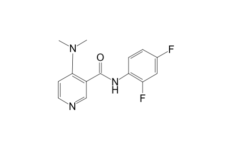 Pyridine-3-carboxamide, 4-dimethylamino-N-(2,4-difluorophenyl)-