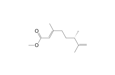 Methyl (6S,2E)-3,6,7-trimethylocta-2,7-dienoate