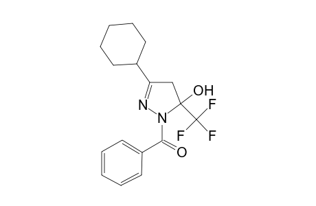 Methanone, (3-cyclohexyl-5-trifluoromethyl-5-hydroxy-2-pyrazolin-1-yl)phenyl-