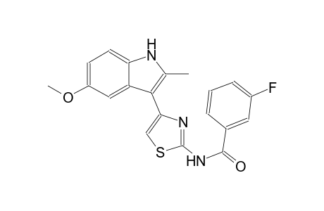 benzamide, 3-fluoro-N-[4-(5-methoxy-2-methyl-1H-indol-3-yl)-2-thiazolyl]-