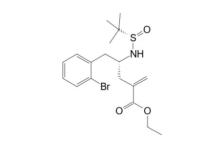 (4R,SS)-Ethyl N-(tert-Butylsulfinyl)-4-amino-5-(2-bromophenyl)-2-methylenepentanoate