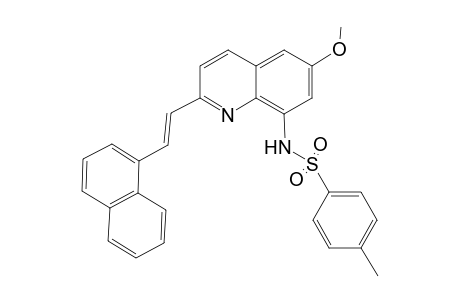 N-[6-methoxy-2-[(E)-2-(1-naphthalenyl)ethenyl]-8-quinolinyl]-4-methylbenzenesulfonamide